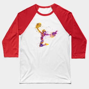 Sports cheerleader in watercolor Baseball T-Shirt